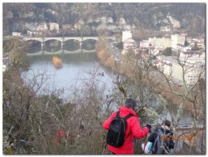 Cahors Mont St Cyr Vue sur la ville