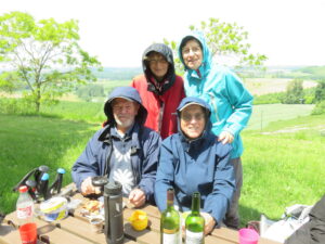 Rombeboeuf Montastruc randonneur dans le froid