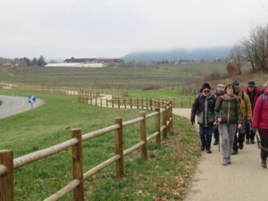 Les Montapattes sur la voie verte de Douelle