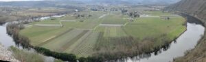 Panoramique sur la rivière LOT a Crayssac 