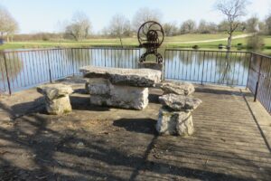 vue du lac du Fraysse à Laburgade dans le LOT